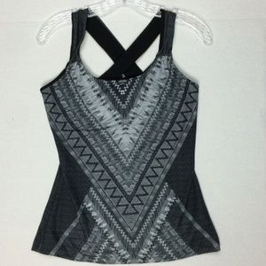 Prana Phoebe Top Yoga Tank Black Panama